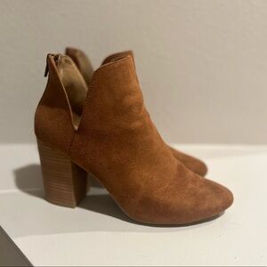 Suede Heeled Bootie